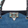 Secondhand Valentino Rockstud 2-Way Denim Bag 