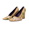 Secondhand Fendi Vintage Embroidered Wedge Heels