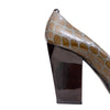 Secondhand Jil Sander Crocodile Print Pumps 