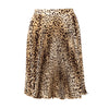 Secondhand Valentino Miss V Leopard Print Pleated Skirt 