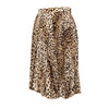 Secondhand Valentino Miss V Leopard Print Pleated Skirt 