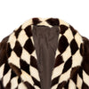 Secondhand Collection Priveé Fur Coat in Harleyquinn Pattern 