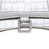 Secondhand Balenciaga Crocodile Embossed Hourglass Bag 