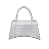 Secondhand Balenciaga Crocodile Embossed Hourglass Bag 