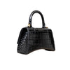 Secondhand Balenciaga Crocodile Embossed Hourglass XS Bag