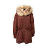 Secondhand Hermès Quilted Jacket with Fox Fur 