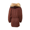 Secondhand Hermès Quilted Jacket with Fox Fur 