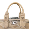 Secondhand Prada Crystal Embellished PVC Canvas Frame Bag 