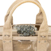 Secondhand Prada Crystal Embellished PVC Canvas Frame Bag 