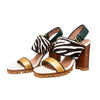 Secondhand Marni Dyed Calfskin Block Heel Sandals 