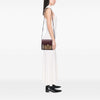 Burberry Small Leather and House Check Canvas Derby Macken Crossbody Secondhand