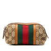 Gucci GG Canvas Web Cosmetic Pouch Secondhand