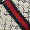 Secondhand Gucci Small GG Supreme Textured Dollar Calfskin Web Ophidia Camera Bag