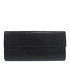 Gucci Textured Leather Bamboo Long Wallet Secondhand