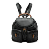 Gucci Calfskin Bamboo Drawstring Backpack Secondhand