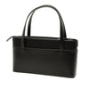 Secondhand Burberry House Check Canvas Trimmed Leather Handbag