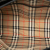 Secondhand Burberry House Check Canvas Trimmed Leather Handbag