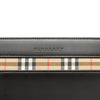 Secondhand Burberry House Check Canvas Trimmed Leather Handbag