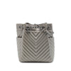 Chanel Small Chevron Iridescent Calfskin Urban Spirit Bucket Bag Secondhand