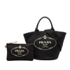 Prada Canvas Canapa Logo Satchel Secondhand