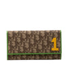 Dior Diorissimo Trotter Coated Canvas Rasta Long Wallet Secondhand