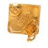 Chanel CC Gold Plated Diamond Clip On Earrings Secondhand