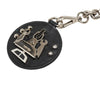 Prada Saffiano and Brass Robot Chain Brooch Secondhand