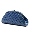 Chanel Quilted Patent Timeless Kiss Lock Clutch Secondhand