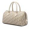 Dior Diorissimo Coated Canvas Floral Embroidered Boston Bag Secondhand