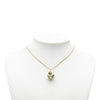Chanel CC Gold Plated Bicolor Acrylic Ball Pendant Necklace Secondhand