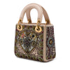 Dior Mini Calfskin Beaded and Embroidered Lady Dior Secondhand
