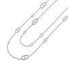Hermès Sterling Silver Farandole Long Necklace 120 Secondhand