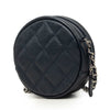 Chanel CC Quilted Caviar Round Clutch With Chain Secondhand