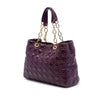 Dior Large Patent Cannage Lady Dior Soft Shopping Tote Secondhand