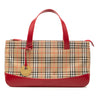 Burberry Haymarket Check Canvas Handbag Secondhand