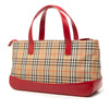 Burberry Haymarket Check Canvas Handbag Secondhand