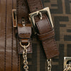 Fendi Zucca Canvas and Leather Chain Maxi Baguette Secondhand