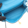 Hermès HERMES Pochette Kelly Mini Handbag Vaux Swift leather leather Vaux Swift leather Blue Blue frida Used Women Secondhand