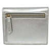Fendi Metallic Leather Logo Bifold Compact Wallet Secondhand