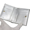 Fendi Metallic Leather Logo Bifold Compact Wallet Secondhand