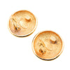 Chanel Gold Plated CC Sunburst Clip On Earrings Secondhand