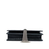 Saint Laurent Croc Embossed Leather Monogram Kate Tassel Wallet on Chain Secondhand