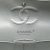 Chanel Small Classic Chevron Metallic Crumpled Calfskin Double Flap Secondhand