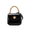 Versace Mini Croc Embossed La Medusa Satchel Secondhand