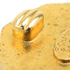 Secondhand Chanel CC Gold Plated Sunburst Round Clip On Earrings