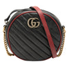 Gucci Mini GG Marmont Matelasse Leather Torchon Round Crossbody Secondhand
