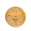 Chanel CC Gold Plated Swirl Medallion Brooch Secondhand