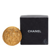 Chanel CC Gold Plated Swirl Medallion Brooch Secondhand