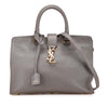 Secondhand Saint Laurent Small Leather Monogram Cabas Satchel