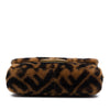 Fendi Mini Zucca Shearling Chain Baguette Satchel Secondhand